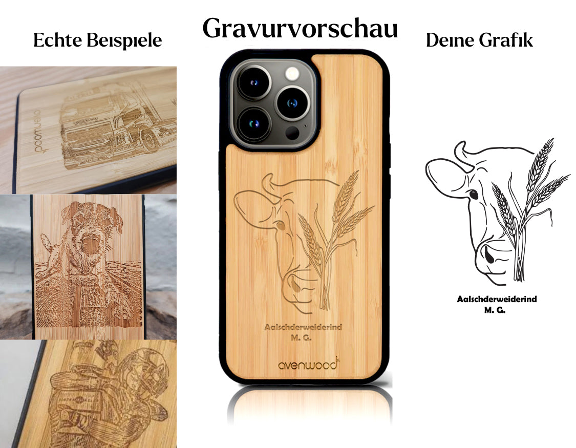 INDIVIDUEL iPhone 15 Pro bambou plastique